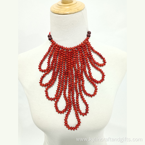 Unique Design Lopa Seed Necklace for Parties